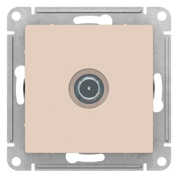Розетка TV SE AtlasDesign оконечная 1DB, бежевая, механизм - Электрика, НВА - Выключатели и розетки - Розетки - . Магазин оборудования для автономного и резервного электропитания Ekosolar.ru в Балашихе
