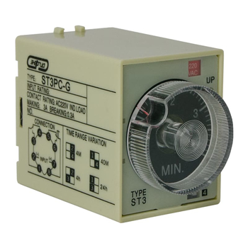 Реле времени 220V ST3PC-G (4-24h) Энергия - Электрика, НВА - Реле, автоматизация и управление - Реле времени - . Магазин оборудования для автономного и резервного электропитания Ekosolar.ru в Балашихе