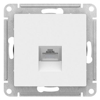 Розетка компьютерная SE AtlasDesign RJ45, белая механизм - Электрика, НВА - Выключатели и розетки - Розетки - . Магазин оборудования для автономного и резервного электропитания Ekosolar.ru в Балашихе