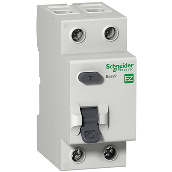 Дифференциальный выключатель Schneider Electric (УЗО) EASY 9 2P 25А 10мА AC 4,5 кА - Электрика, НВА - Модульное оборудование - Дифференциальные автоматы - . Магазин оборудования для автономного и резервного электропитания Ekosolar.ru в Балашихе