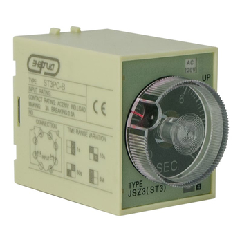 Реле времени 220V ST3PC-B (0.1-1s/10s/60s/6 min) Энергия - Электрика, НВА - Реле, автоматизация и управление - Реле времени - . Магазин оборудования для автономного и резервного электропитания Ekosolar.ru в Балашихе