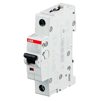 Автоматический выключатель ABB S201 1P 16А (С) 6kA - Электрика, НВА - Модульное оборудование - Автоматические выключатели - . Магазин оборудования для автономного и резервного электропитания Ekosolar.ru в Балашихе
