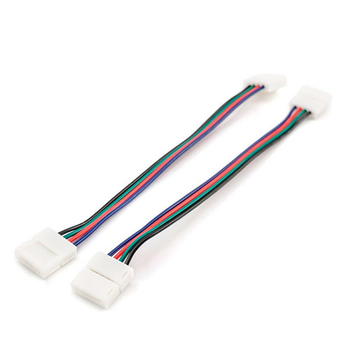 Комплект коннекторов Apeyron Electrics 09-12 (2 клипсы с проводами) для RGB-светодиодной ленты 12В IP20 10 мм - Светильники - Cветодиодные ленты - . Магазин оборудования для автономного и резервного электропитания Ekosolar.ru в Балашихе