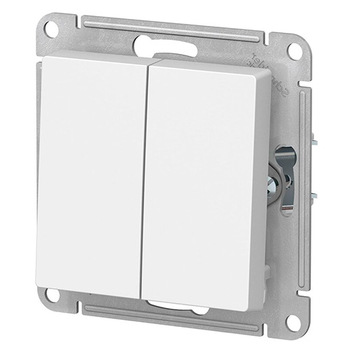 Выключатель Schneider Electric AtlasDesign 2-клавишный сх.5, 10АХ, белый, механизм - Электрика, НВА - Выключатели и розетки - Выключатели - . Магазин оборудования для автономного и резервного электропитания Ekosolar.ru в Балашихе
