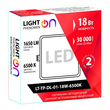 Светильник LightPhenomenON Downlight LT-TP-DL-01-18W-6500K встраиваемый квадратный 170х170 LED - Светильники - Светильники DOWNLIGHT - . Магазин оборудования для автономного и резервного электропитания Ekosolar.ru в Балашихе